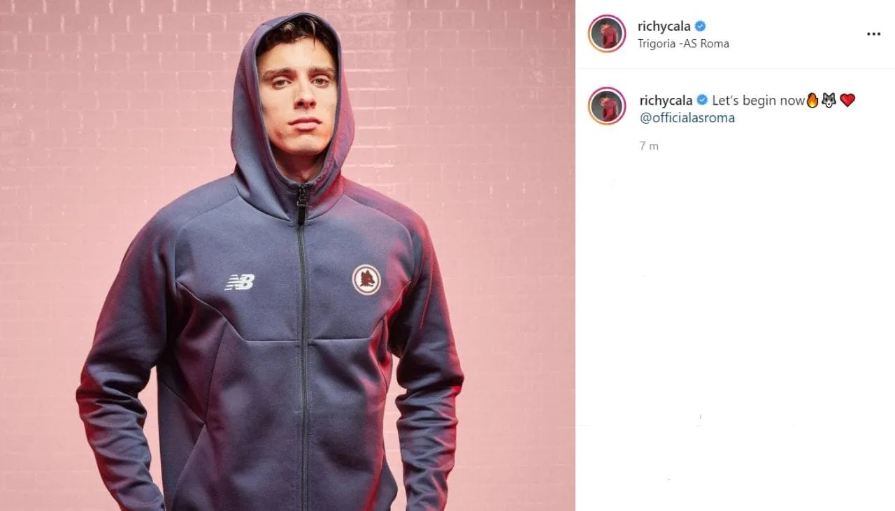 calafiori instagram new balance kit