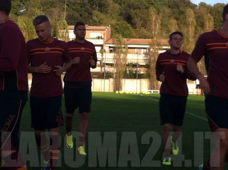 castan florenzi ricci trigoria 081113