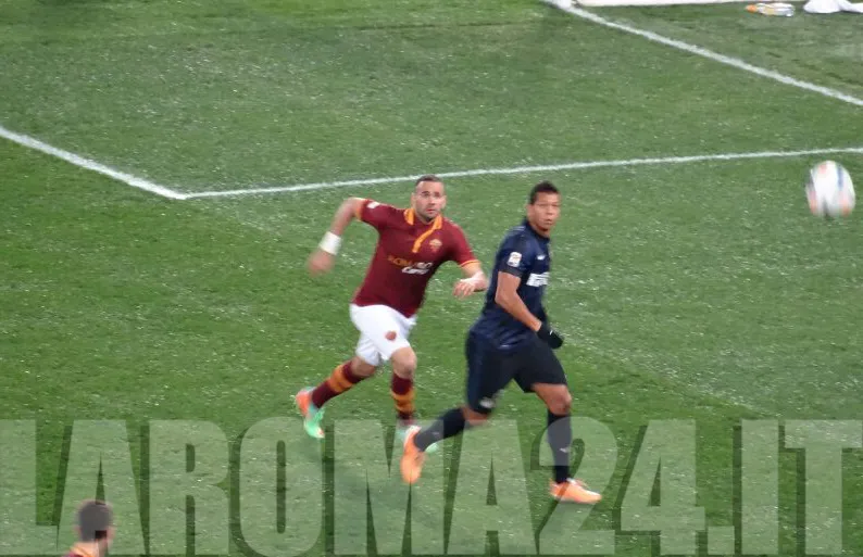 castan guarin corsa pallone roma inter