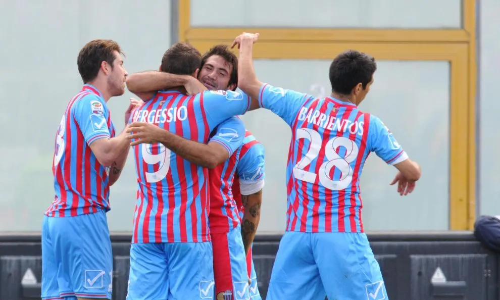 catania esultanza vs roma