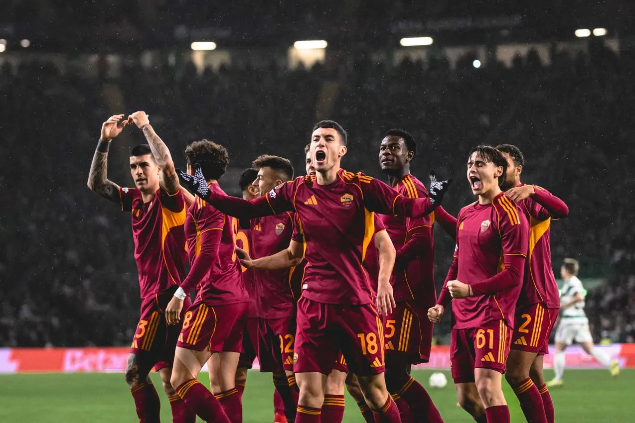 celtic roma soule esultanza squadra