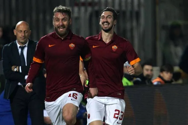 cesena roma de rossi astori esultanza