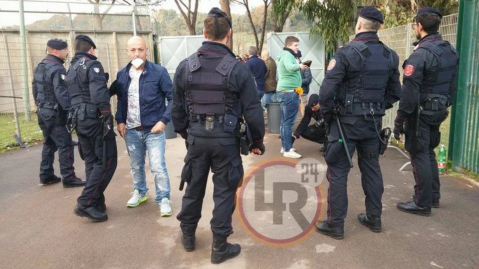 controlli trigoria polizia tifosi 9122015