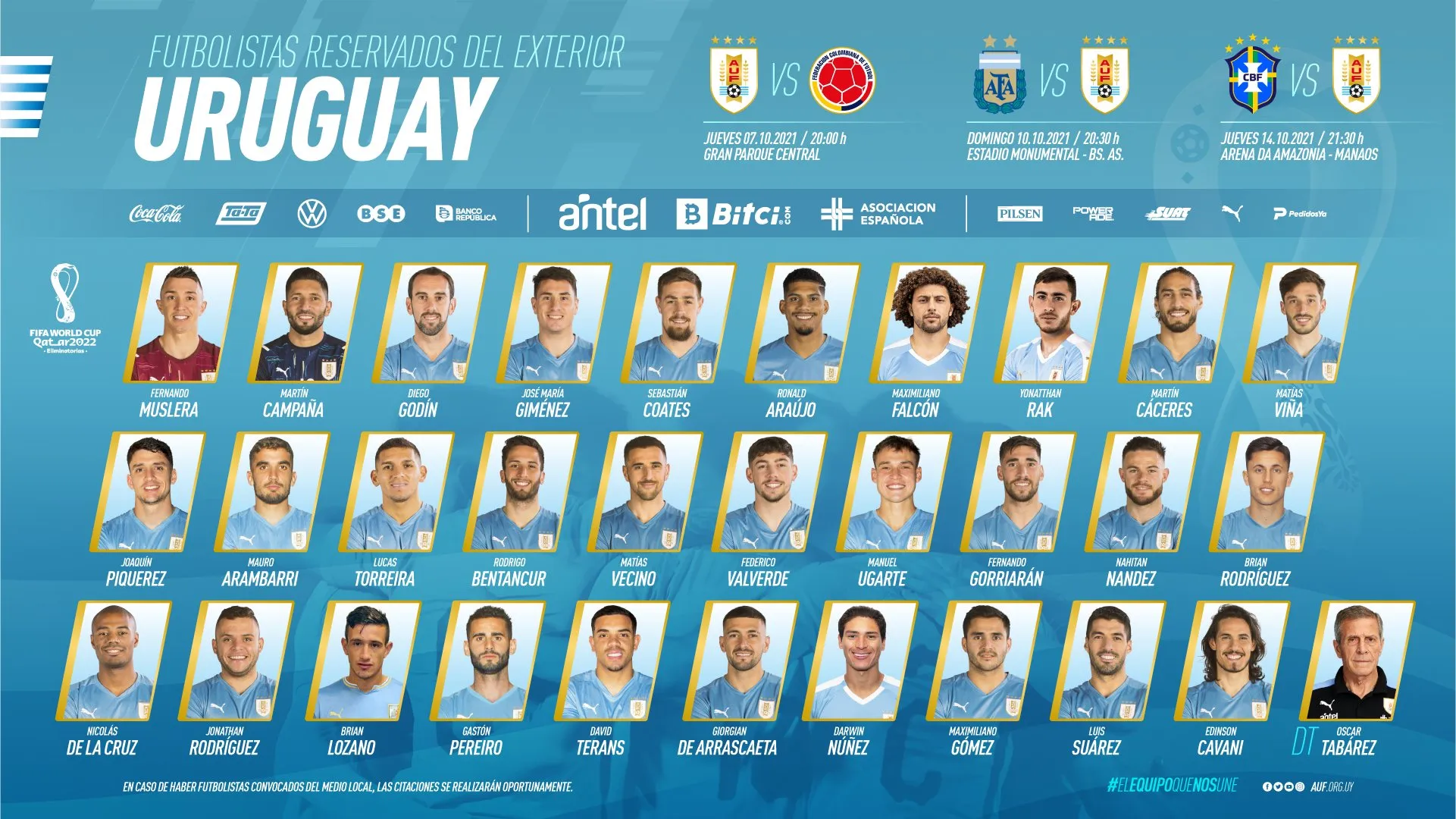 convocati urugua