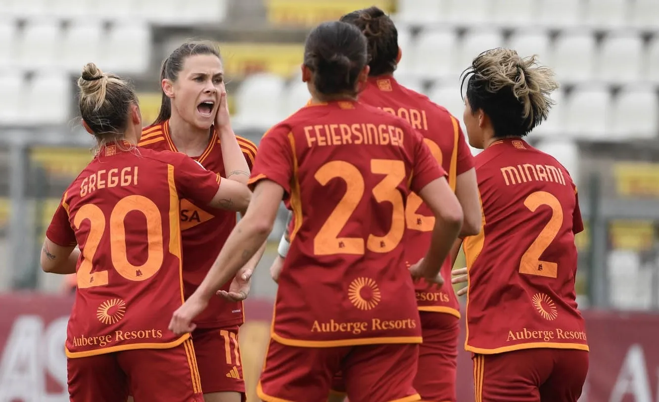 coppa italia femminile roma napoli esultanza