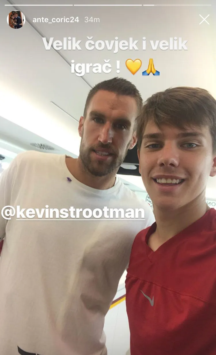 coric instagram saluto a strootman