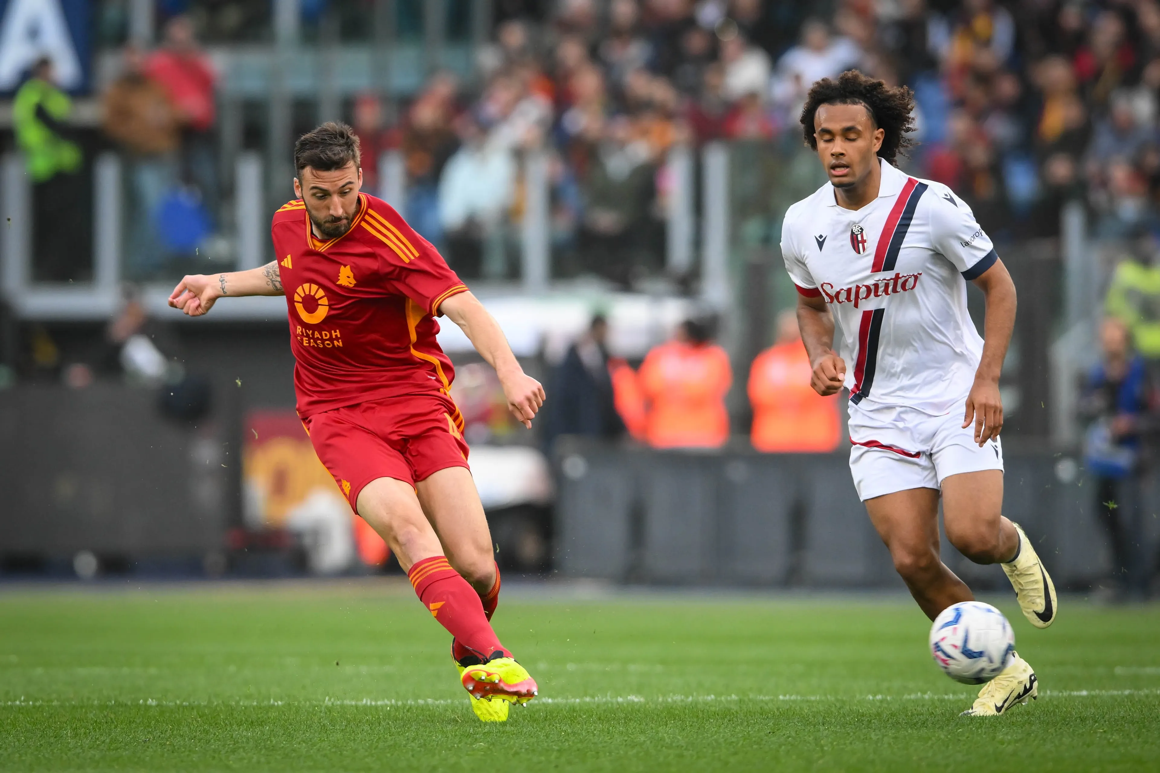 cristante e zirkzee roma bologna