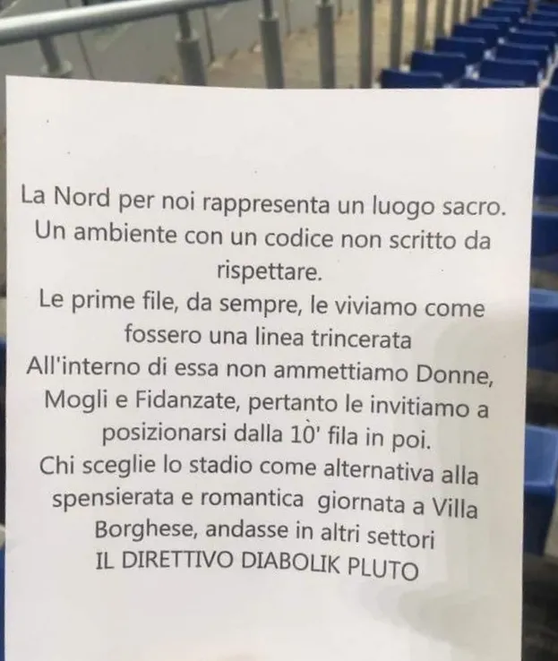 curva nord direttiva tifosi