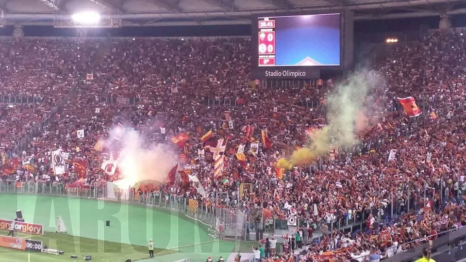 curva sud presentazione roma fenerbahce 190814