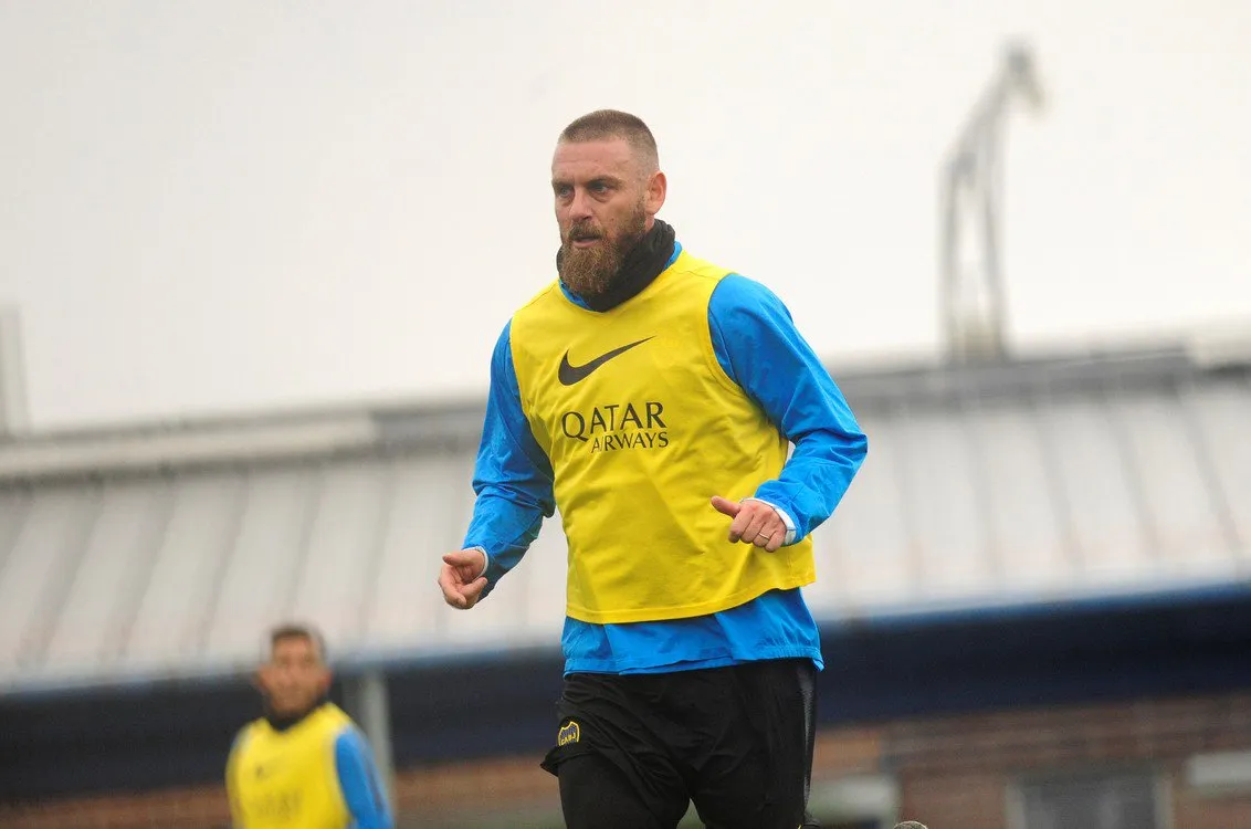 de rossi boca allenamento
