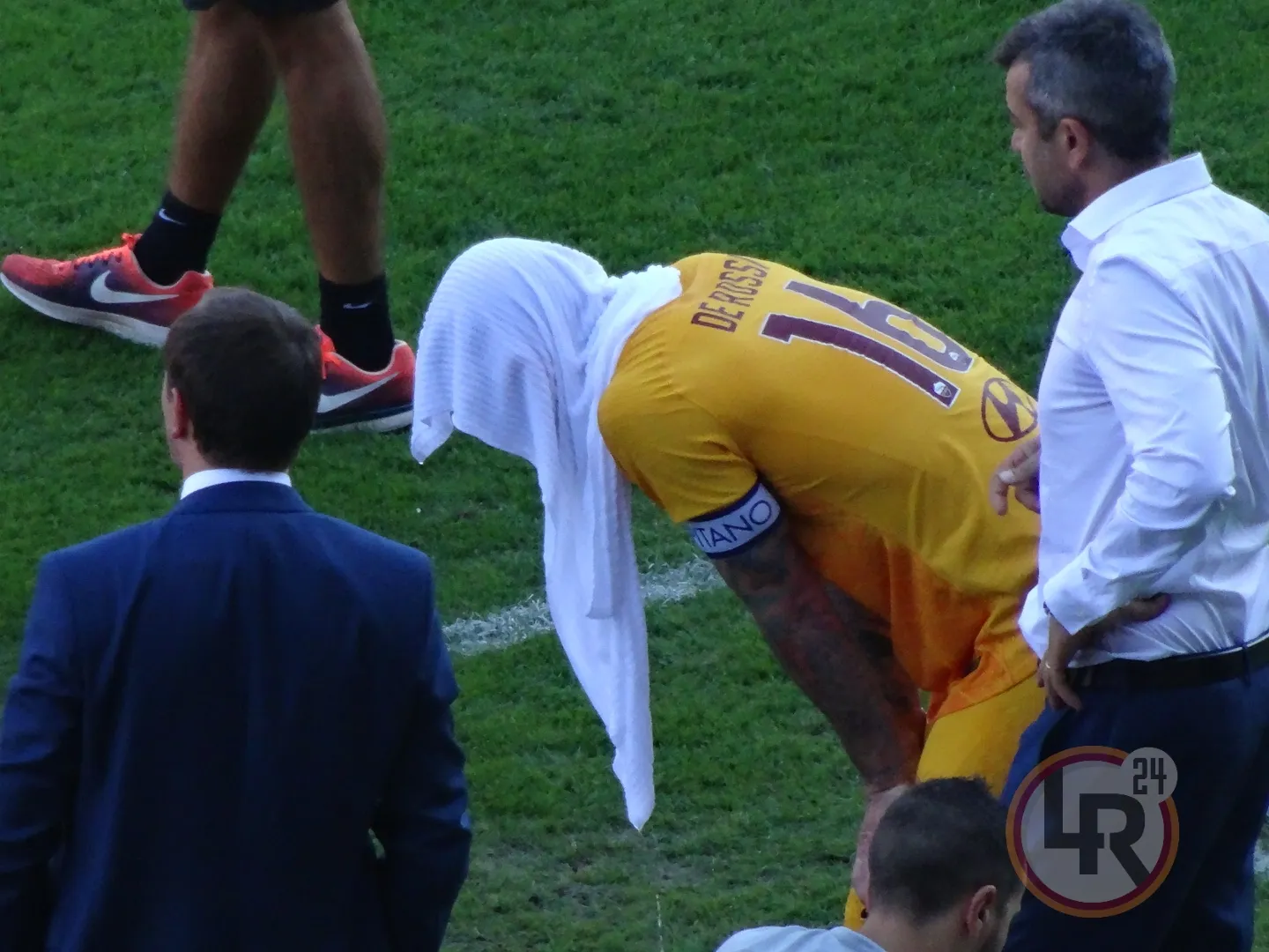 de rossi cooling break bologna roma 23092018jpg