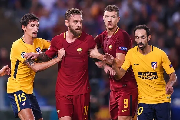 de rossi dzeko roma atletico