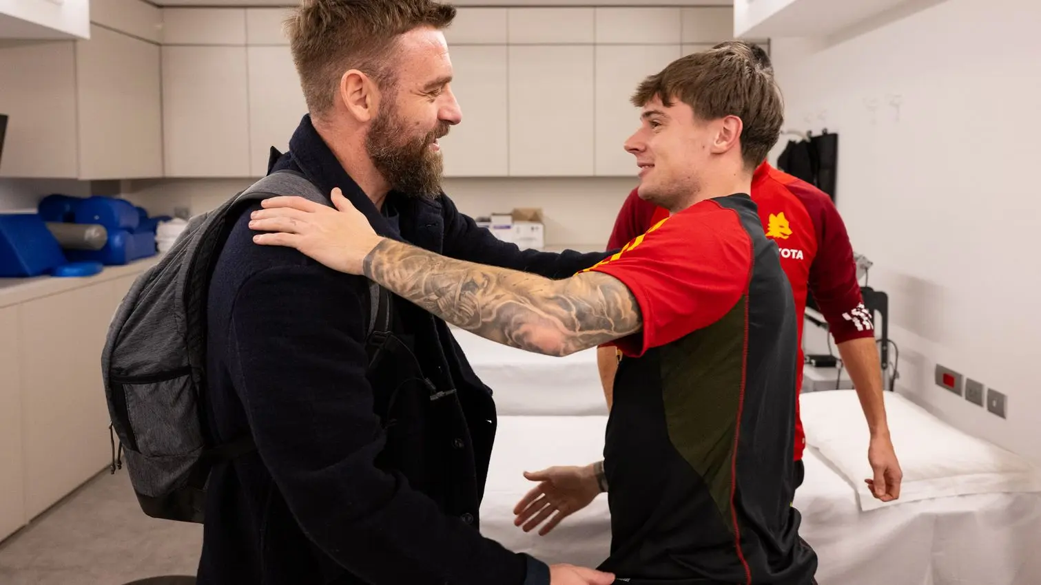 de rossi e zalewski trigoria