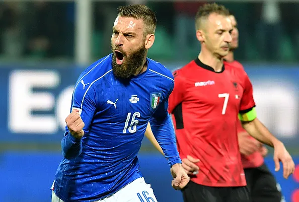 de rossi italia albania nazionale