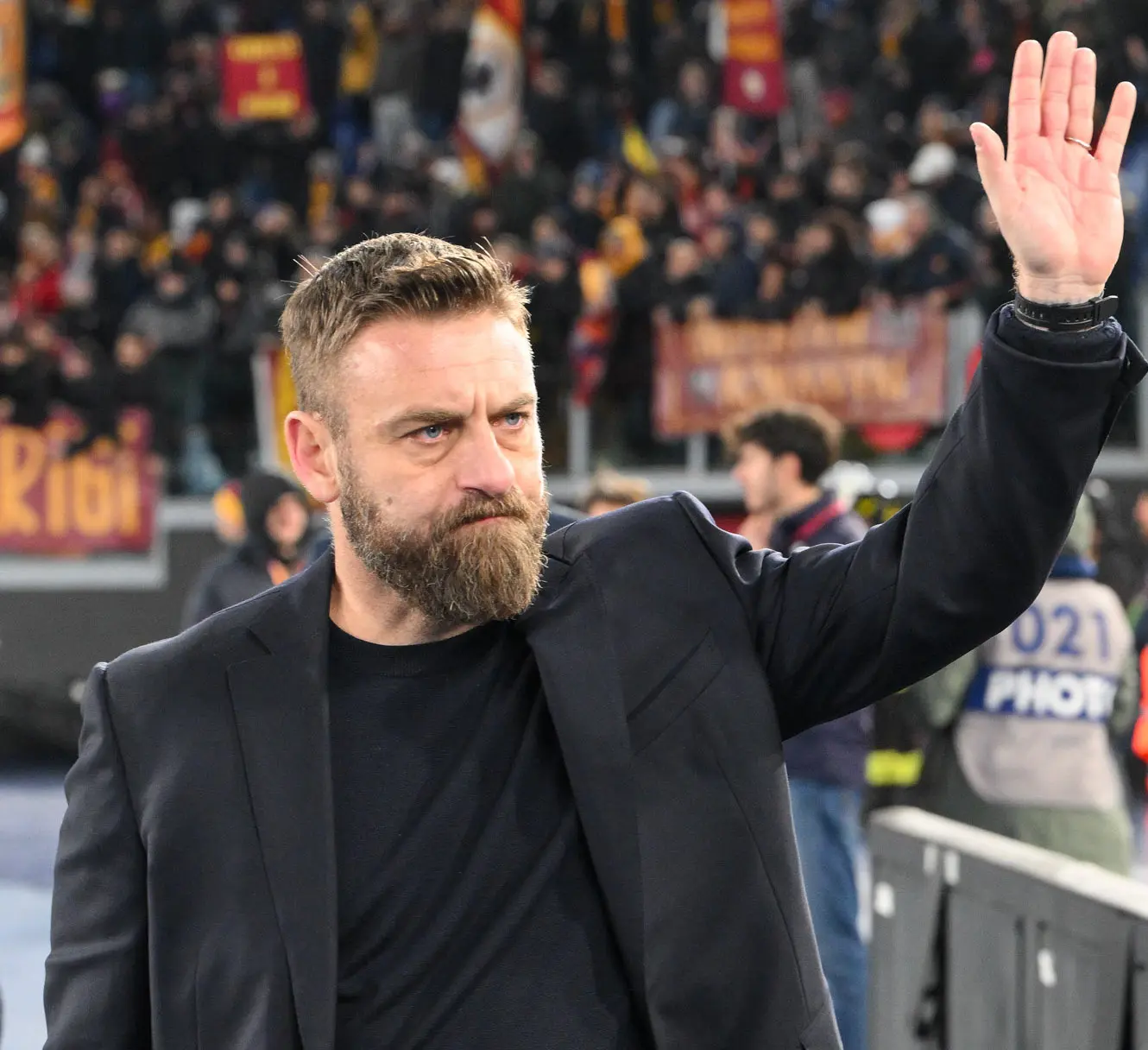de rossi saluto roma verona