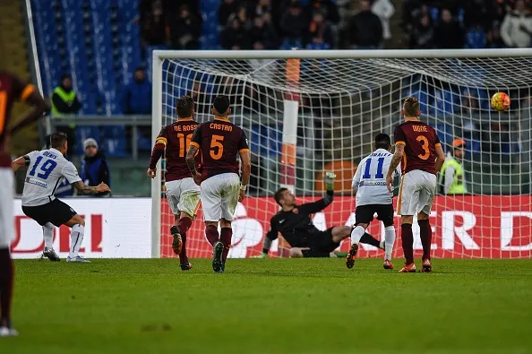denis rigore roma atalanta