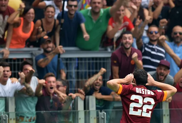 destro esultanza roma cagliari