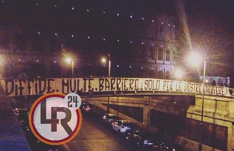 diffide multe barriere solo per le vostre carriere striscione a colosseo lr24