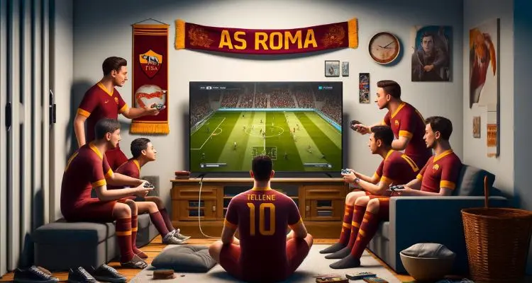 divertimento fuori stagione per i tifosi dellas roma
