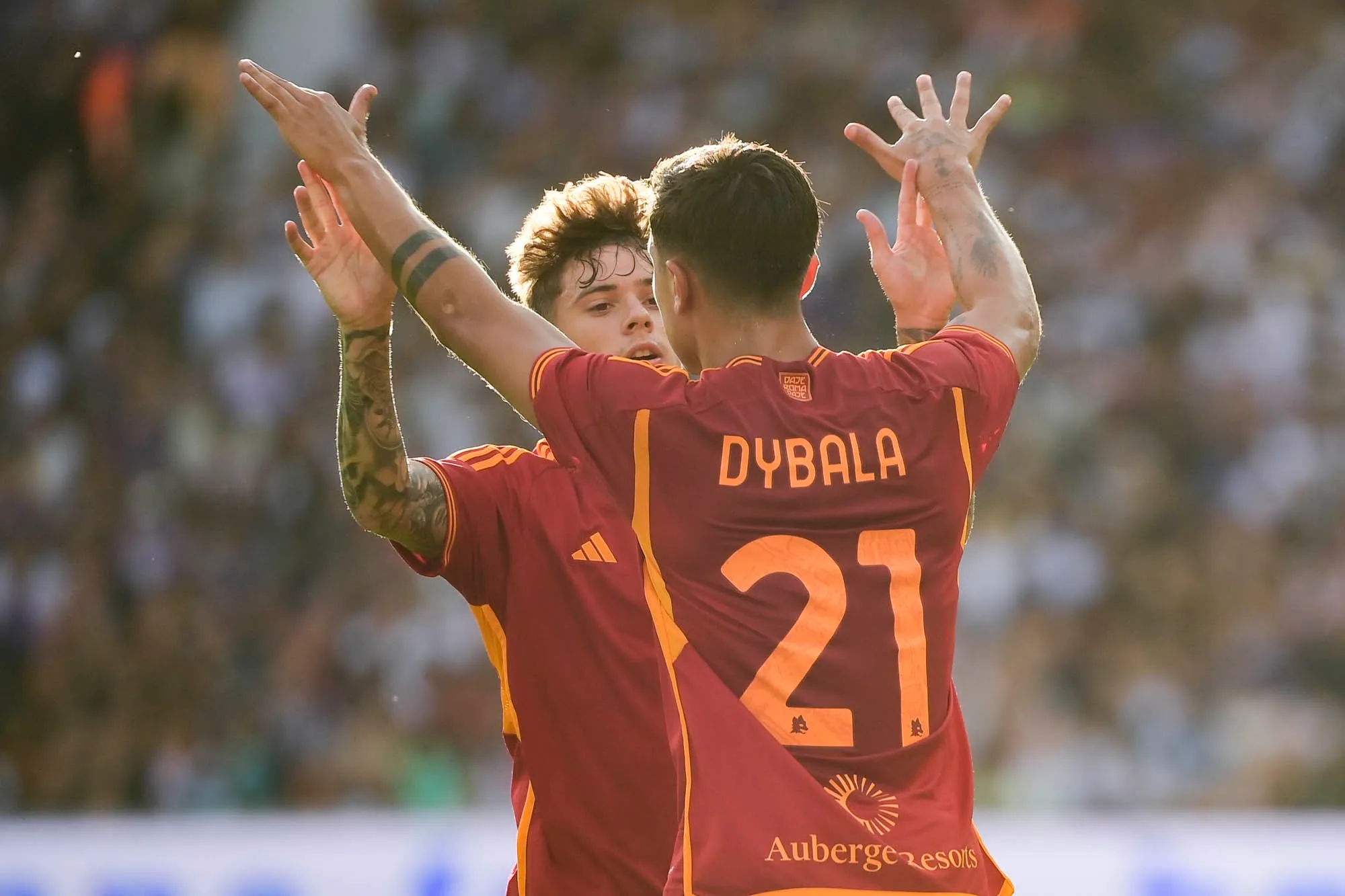 dybala e zalewski tolosa roma