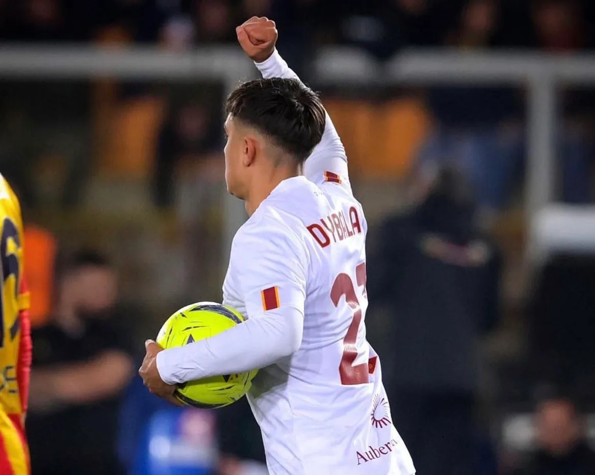 dybala esultanza lecce roma 2