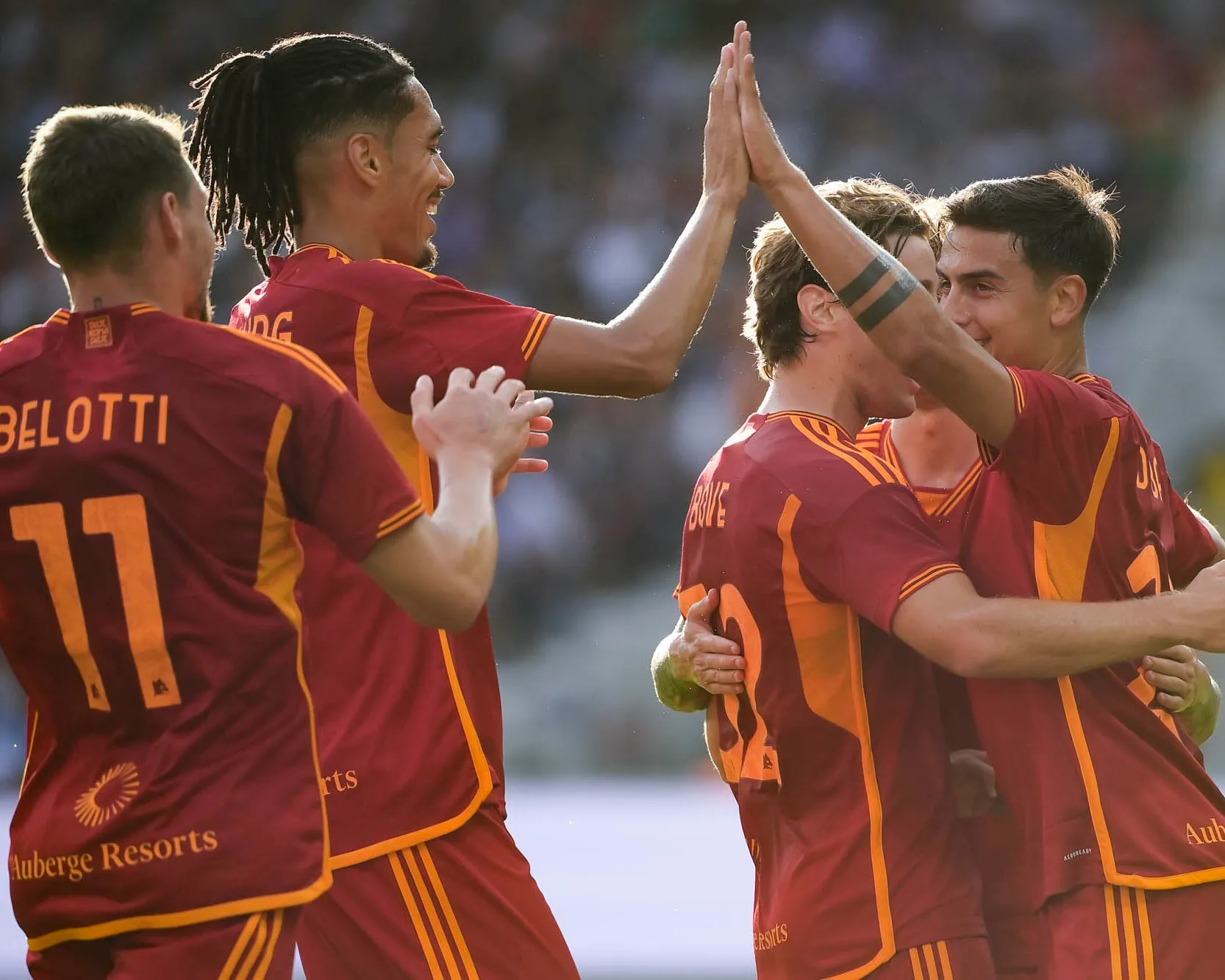 dybala gol esultanza tolosa roma