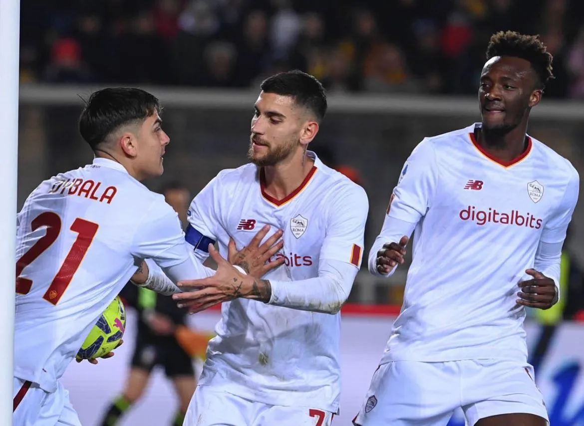 dybala pellegrini abraham lecce roma