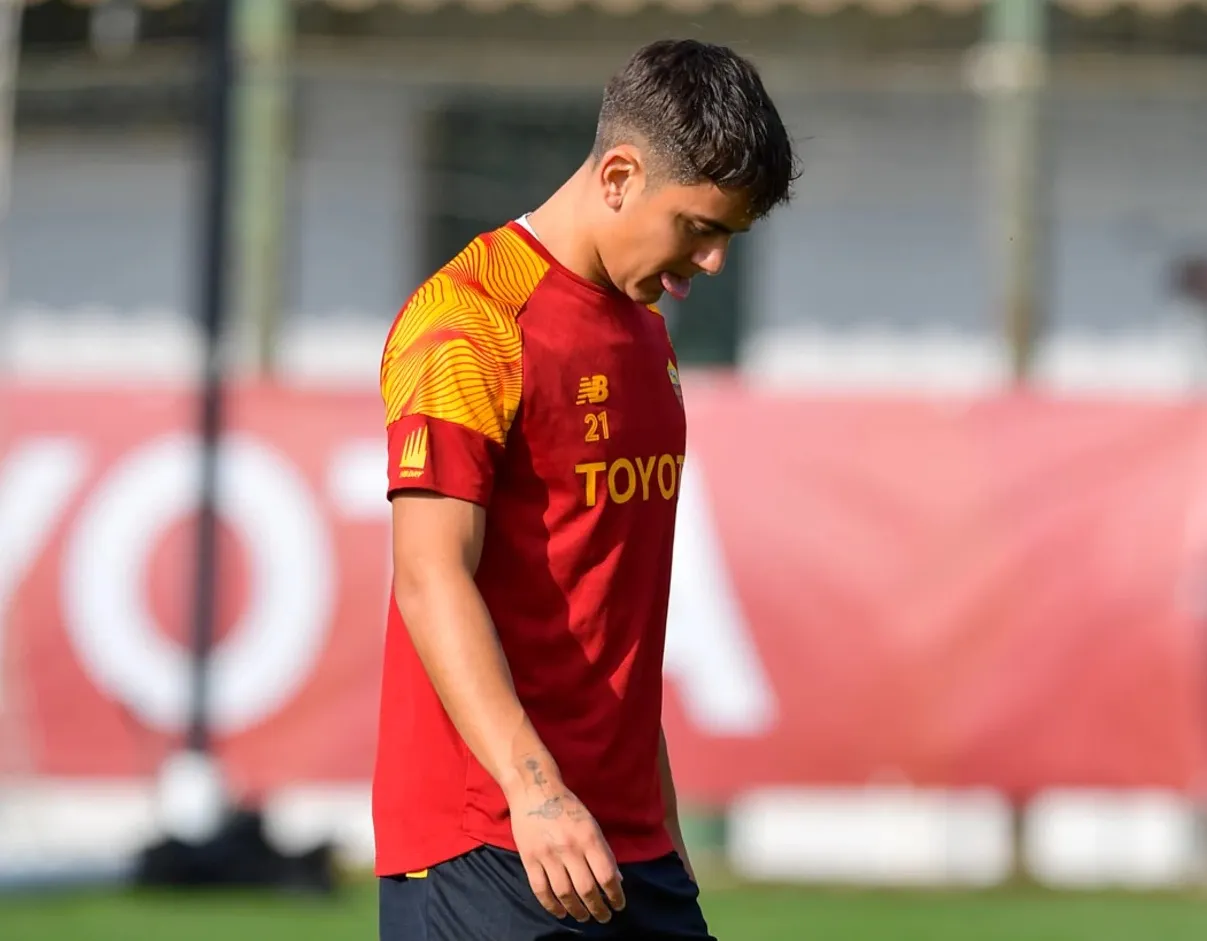dybala primo piano allenamento
