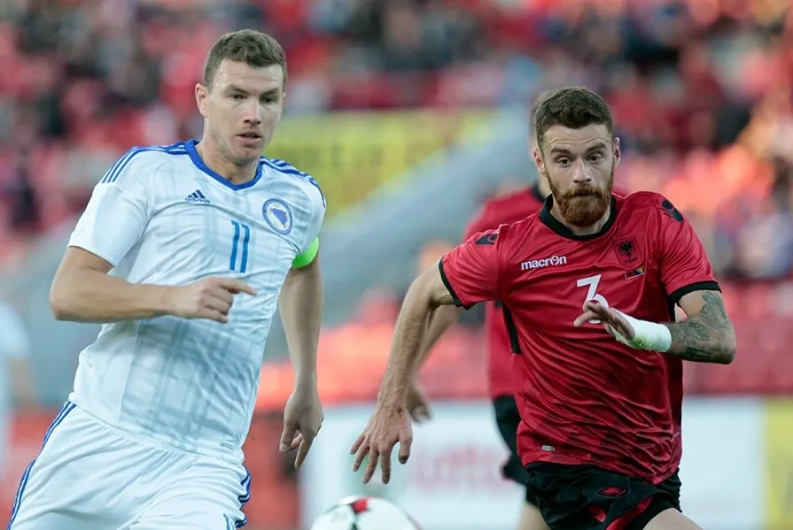 dzeko albania bosnia 2
