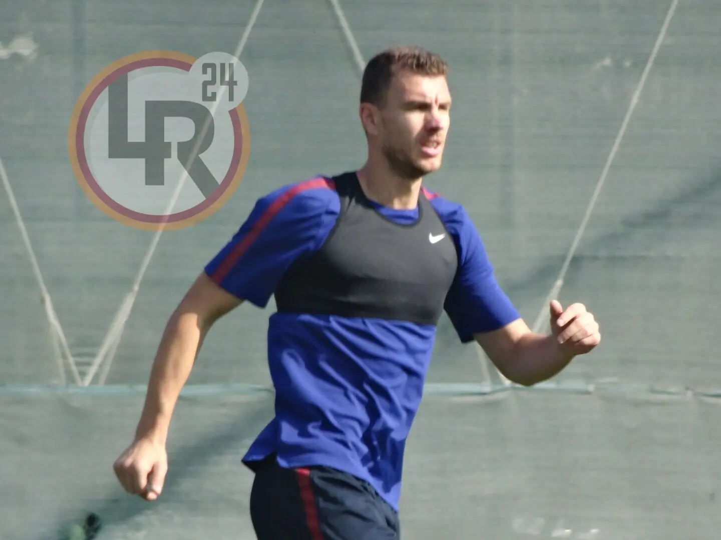 dzeko allenamento trigoria rifinitura pre chelsea