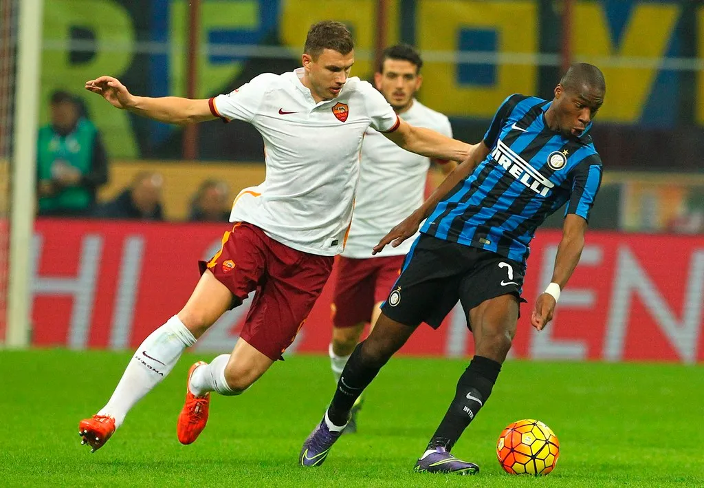 dzeko azione inter roma
