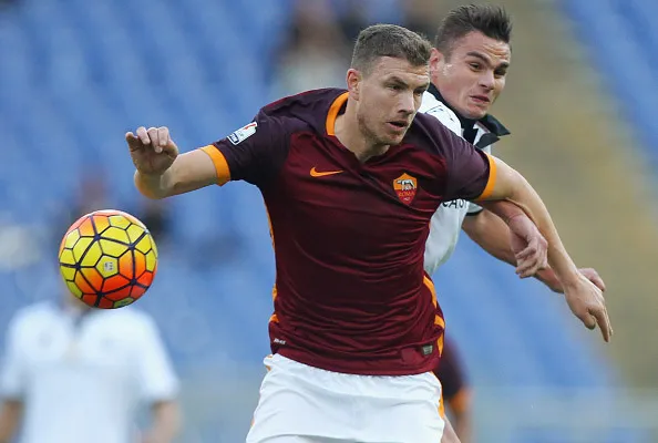 dzeko azione roma spezia