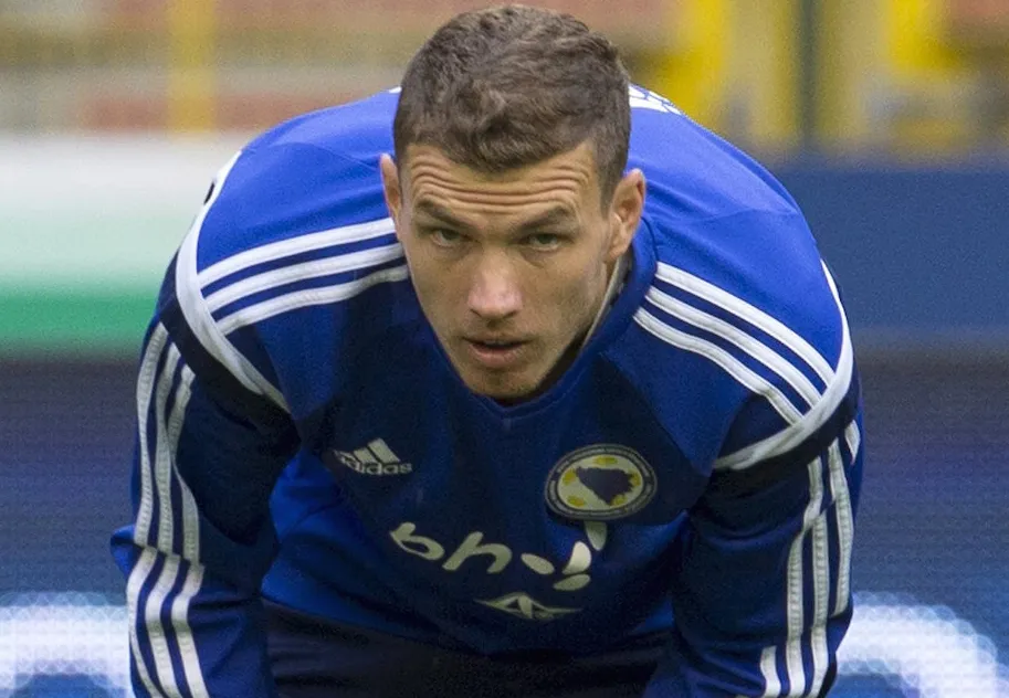 dzeko bosnia allenamento