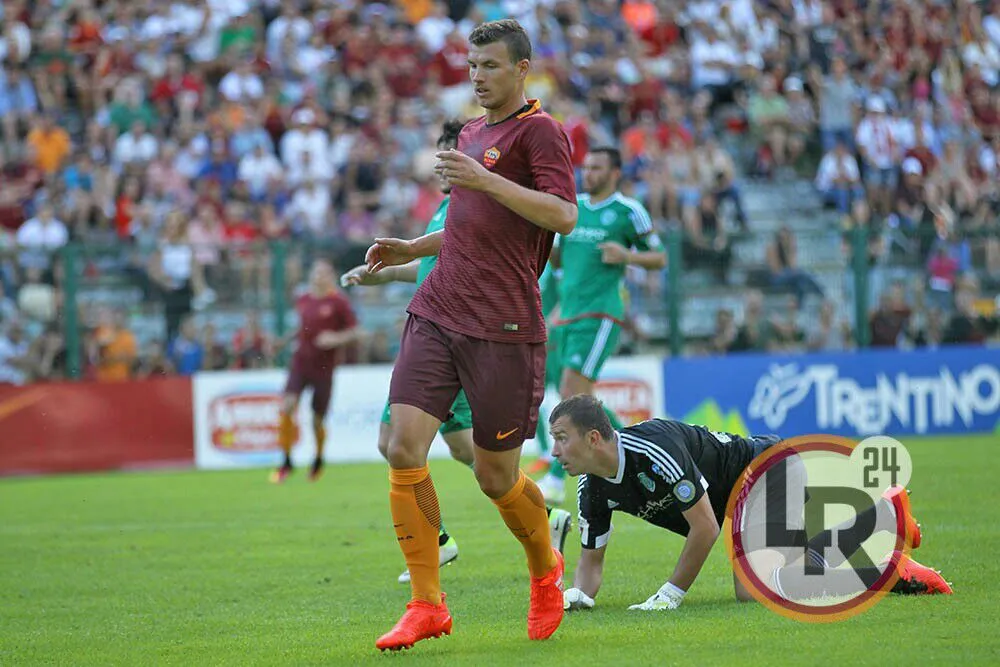 dzeko cammina roma terek grozny ritiro pinzolo 170716