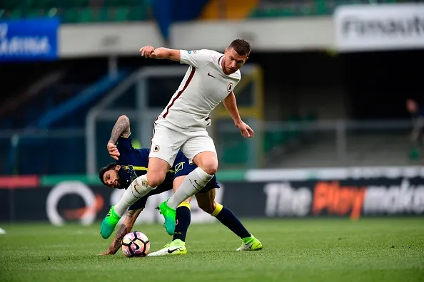 dzeko chievo roma
