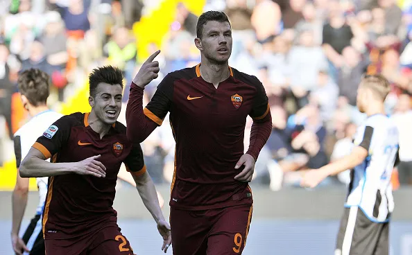 dzeko esulta el shaarawy