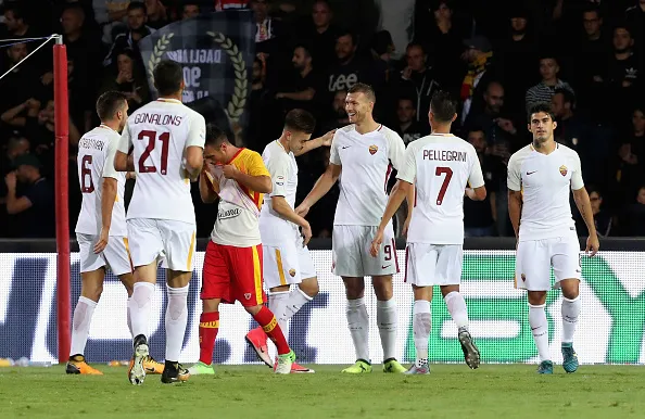dzeko esulta gruppo benevento roma