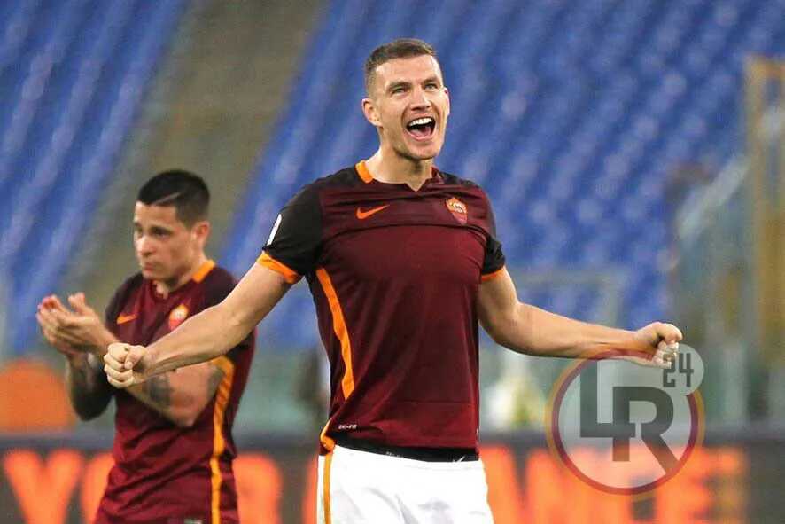 dzeko esulta roma lazio 081115