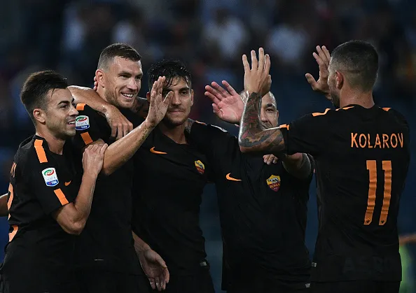 dzeko esulta roma verona 2
