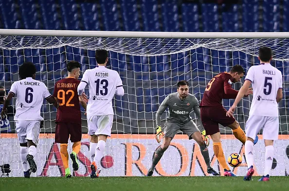 dzeko gol roma fiorentina