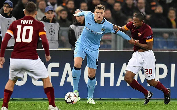 dzeko keita totti olimpico 2014 15