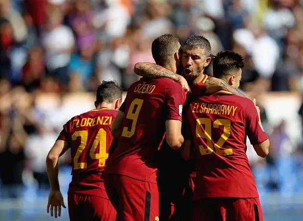 dzeko kolarov el shaarawy roma udinese