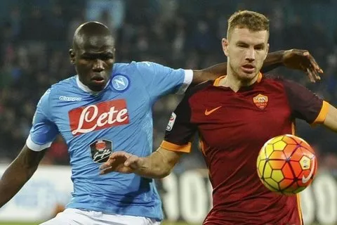 dzeko koulibaly napoli roma 131215
