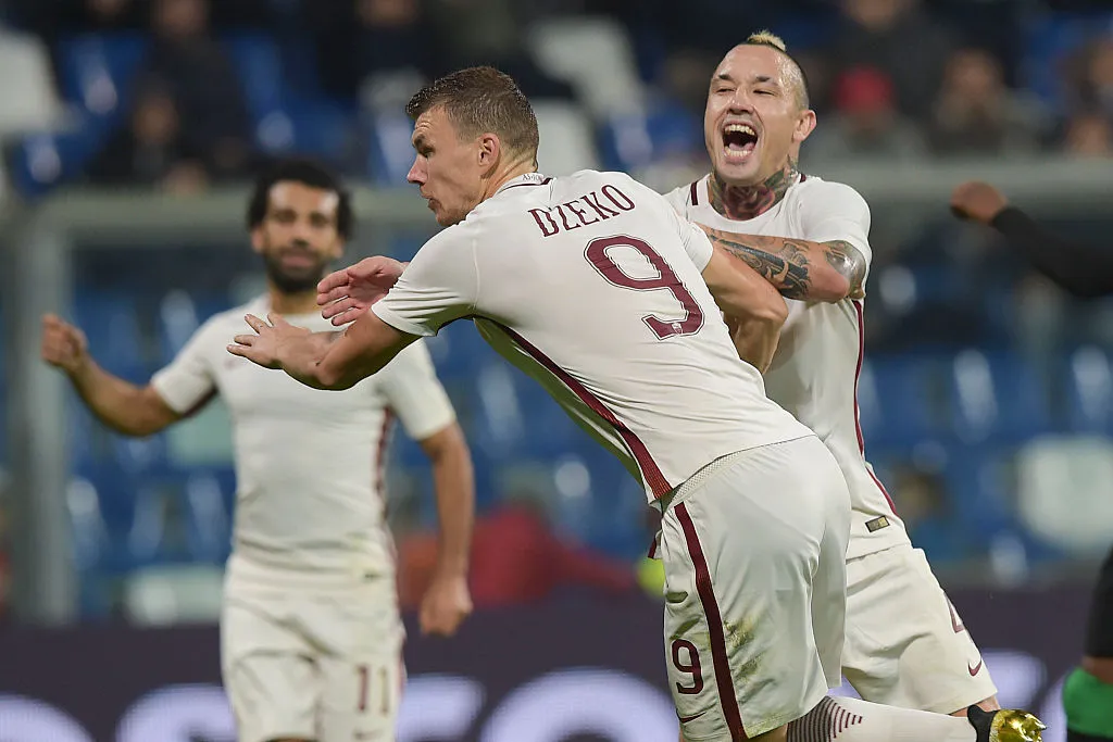 dzeko nainggolan esultano sassuolo