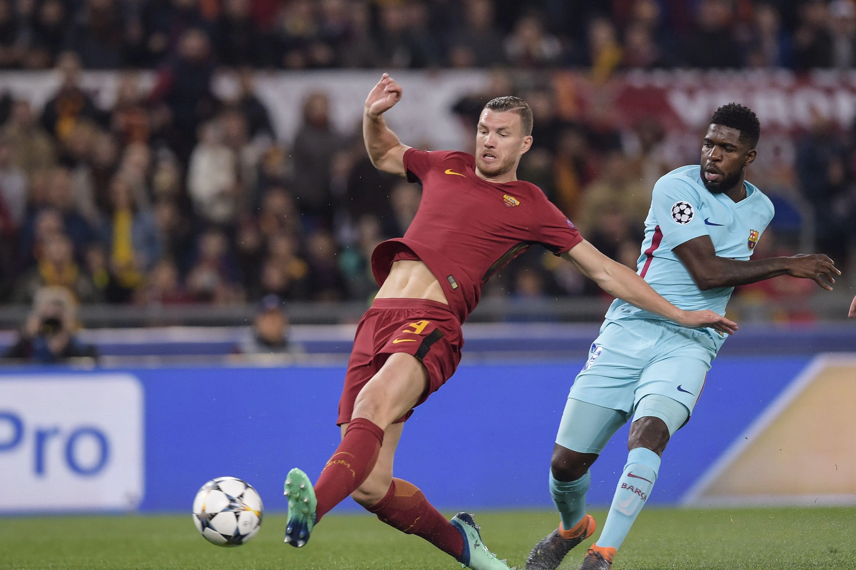 dzeko roma barcellona 1