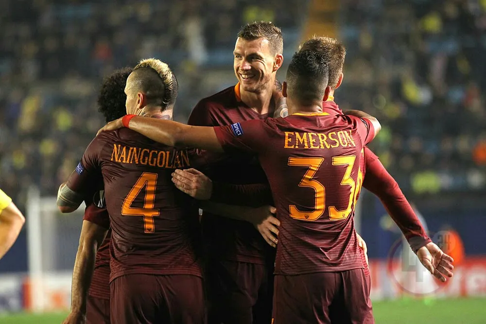dzeko tripletta villarreal 5