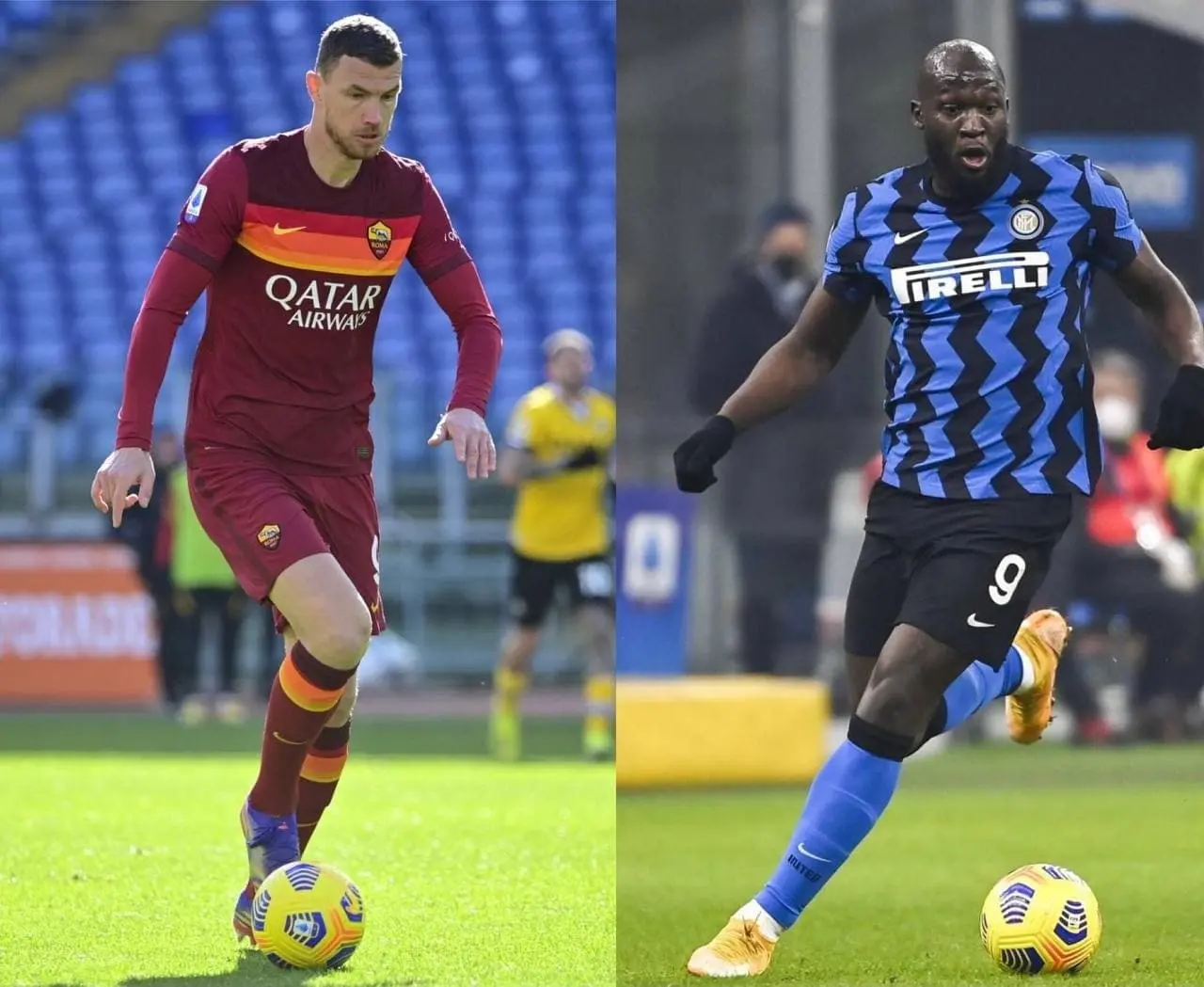 dzeko vs lukaku