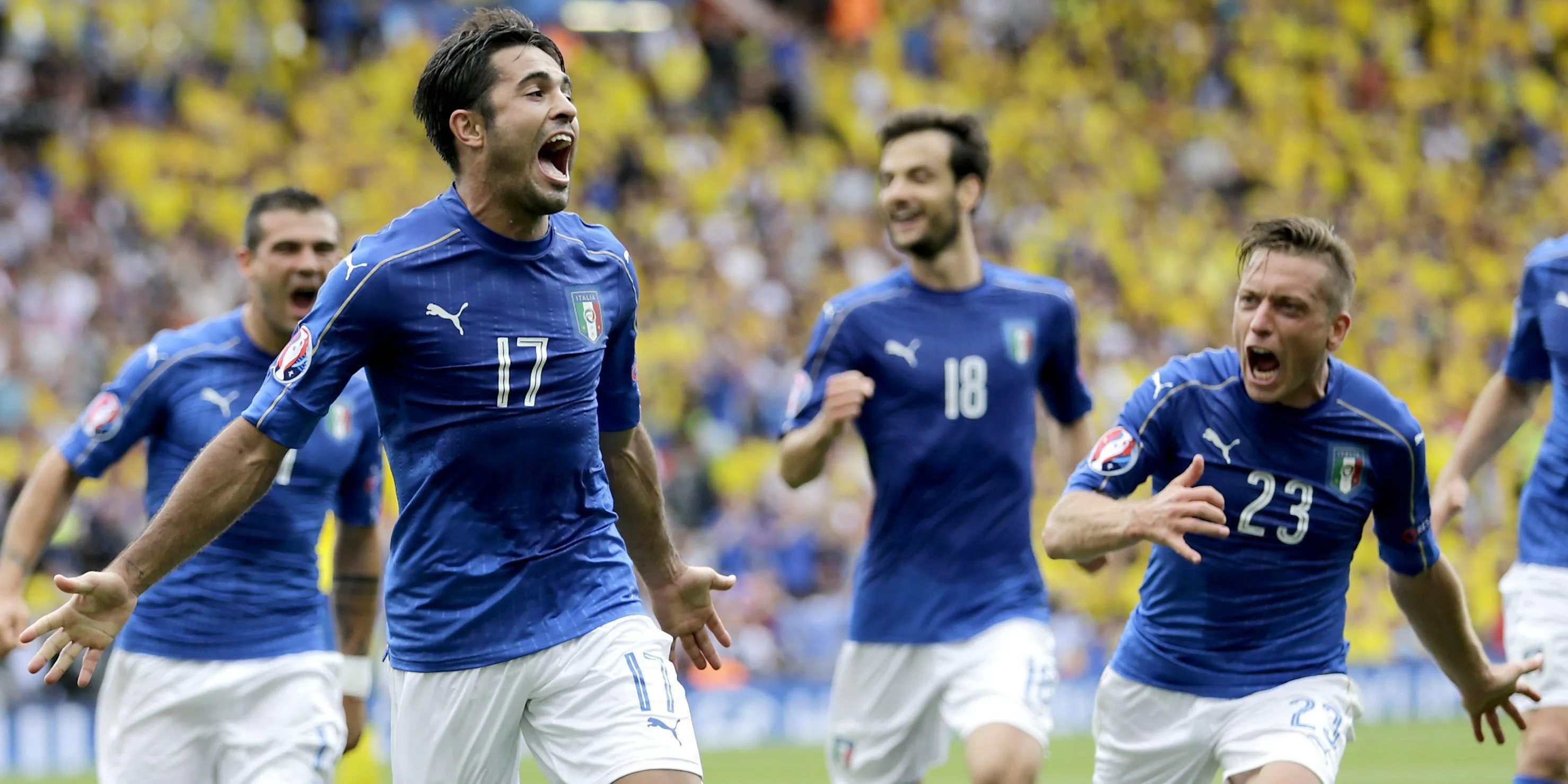 eder esultanza italia svezia