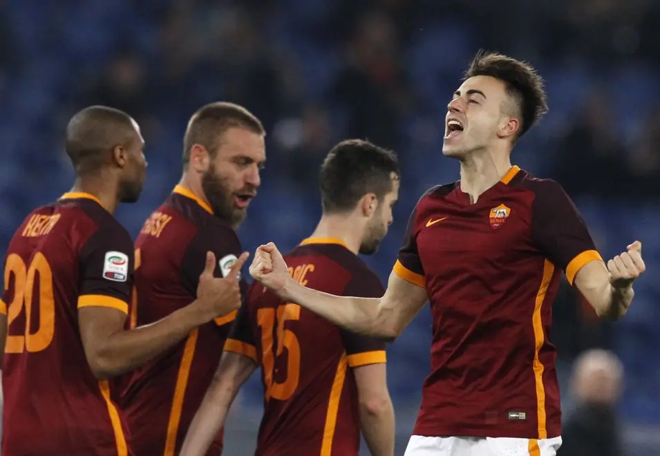 el shaarawy esulta roma frosinone