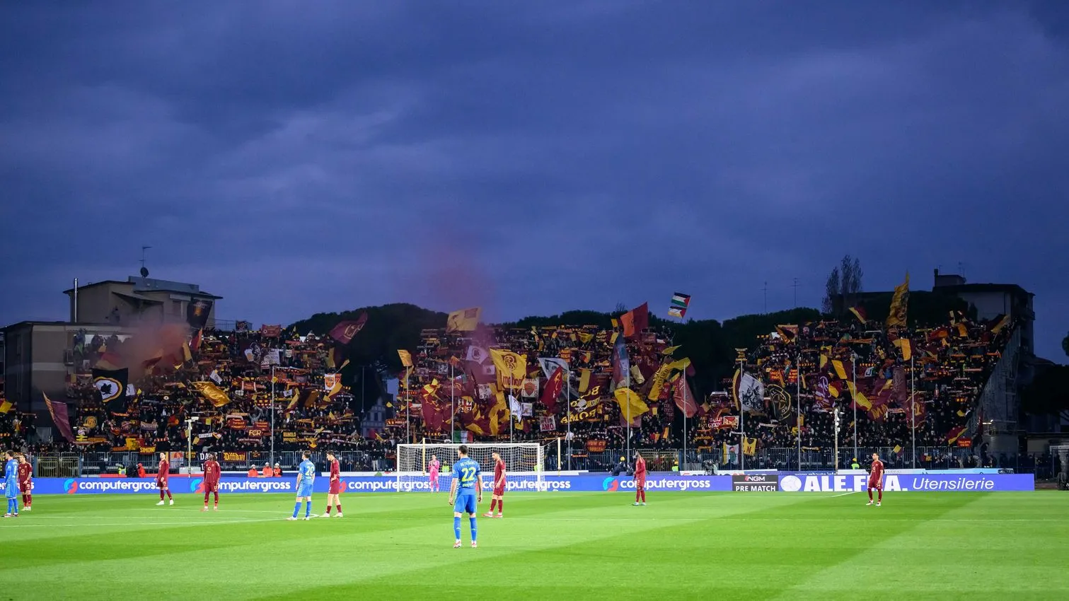 empoli roma tifosi settore ospiti